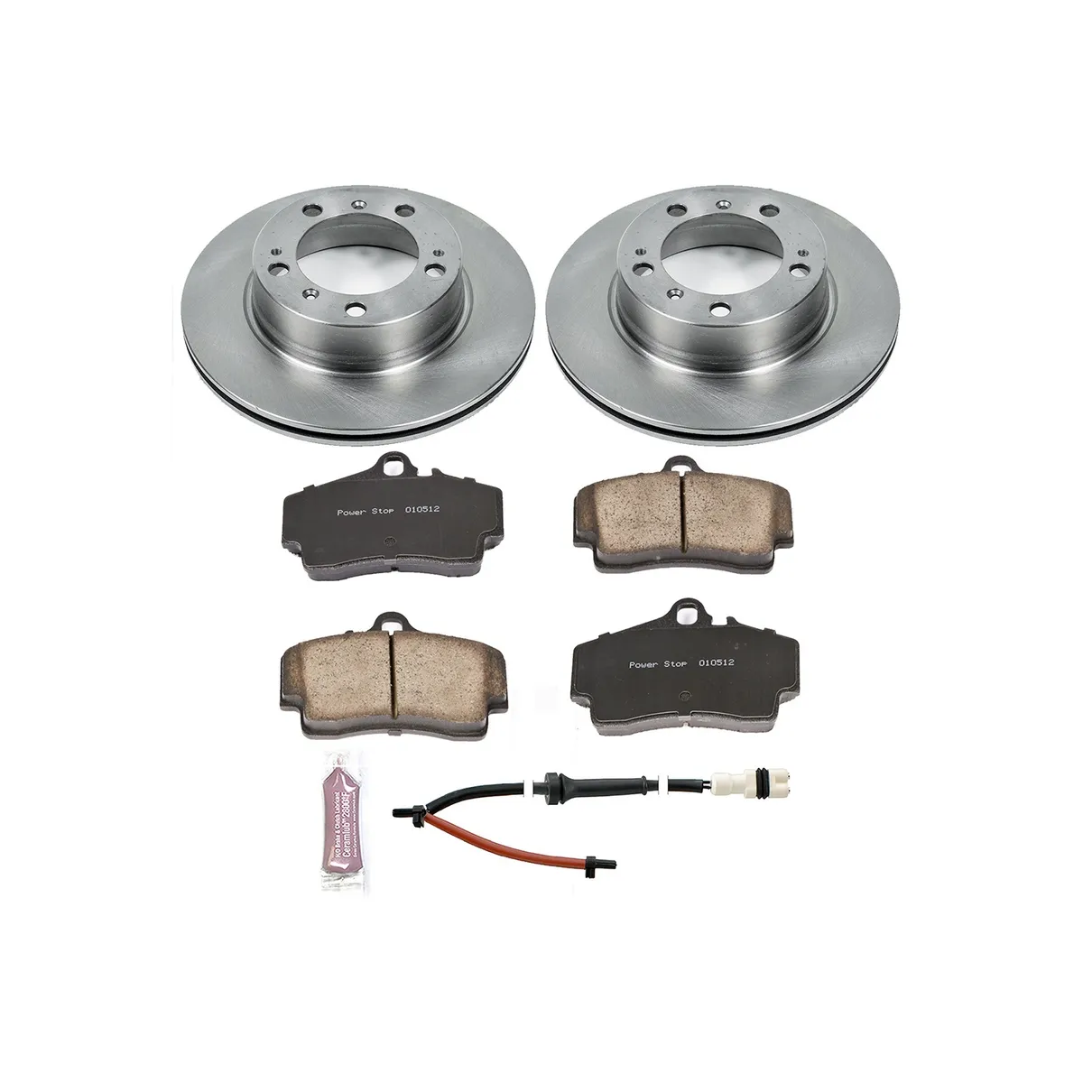 Z17 Direct Replacement Kit: Rotors; Ceramic Pads W/Hardware; Pad Sensors product image