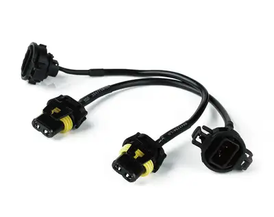 Xprite Xprite 5202 ( 2504 H16 ) HID & LED Fog Lights Conversion Adapter Wires For 2007 - 2017 Jeep Wrangler 4" Inch LED Fog Lamps