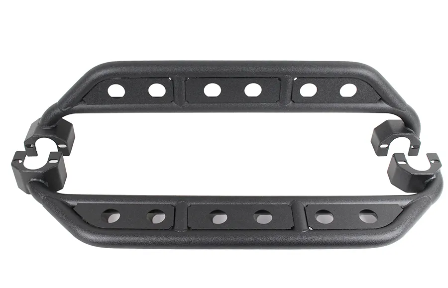 Jeep Wrangler Side Steps 07-18 Wrangler JK 4 Door Steel Black Textured Powdercoat Fishbone Offroad product image