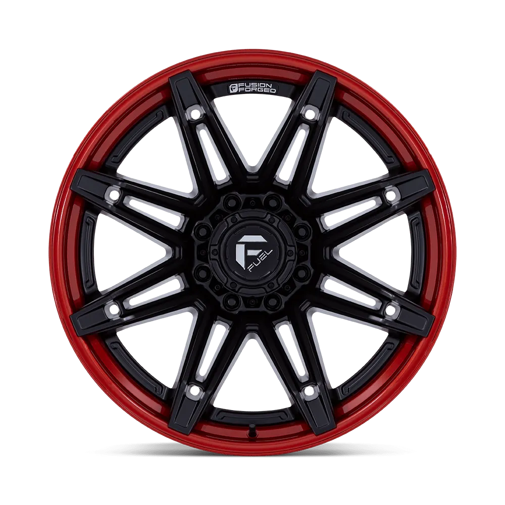 Fuel Wheels | Brawl | Matte Black w/ Candy Red Lip product image