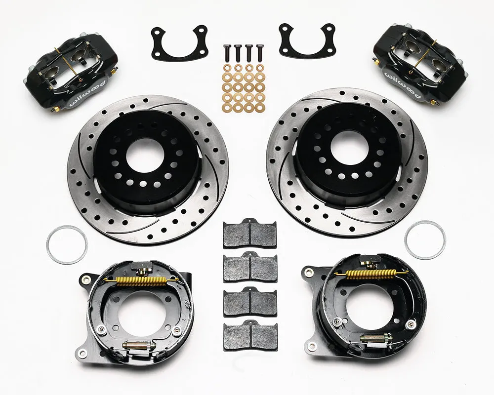 Wilwood FDLI PS Park Brake Kit Drilled Red BOP Axle 2.75in Bearing 2.75 Offset product image