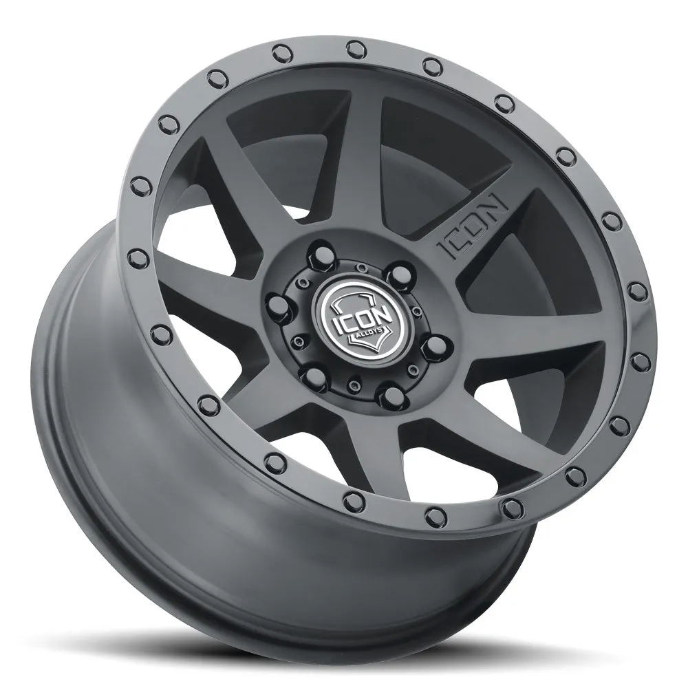 ICON Vehicle Dynamics Icon Alloys Rebound Dbl Blk 18 X 9/6 X 5.5in/0mm/5in Bs