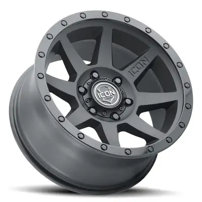 ICON Vehicle Dynamics Icon Alloys Rebound Dbl Blk 18 X 9/6 X 5.5in/0mm/5in Bs