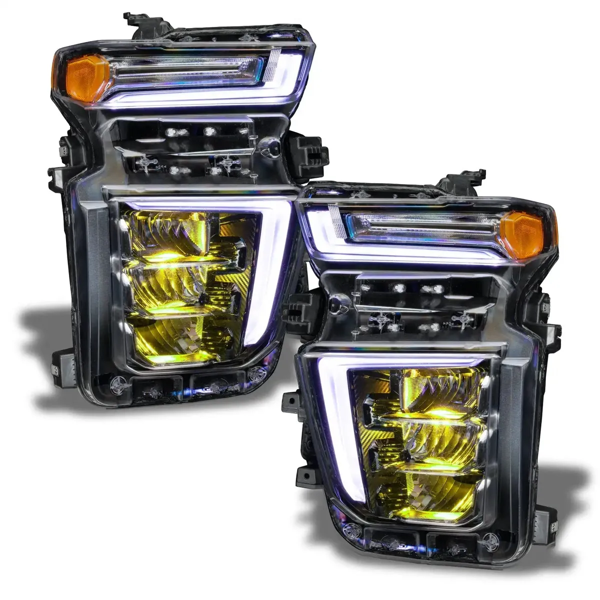 ORACLE Lighting 2020-2021 Chevrolet Silverado HD 2500 3500 ColorSHIFT RGB Headlight Demon Eye Kit product image