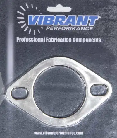 Vibrant Performance Exhaust Flange; 4 in. BHCC; 2.5 in. ID; 5.25 in. Flange W; 3.5 in. Flange H; 0.375 in. Thickness; 304 Stainless Steel; 2 Bolt; Single Flange; Retail Packed; 1pc.;