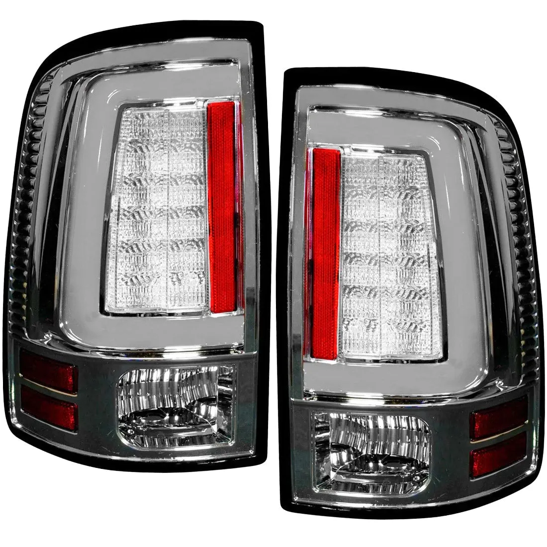 Dodge 09-18 RAM 1500 And 10-18 RAM 25003500 Oled Tail Lights Replaces Factory OEM Halogen Tail Lights - Smoked Lens product image