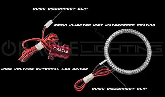 ORACLE Lighting 2020-2025 Jeep Gladiator JT LED Headlight Surface Mount Halo Kit product image
