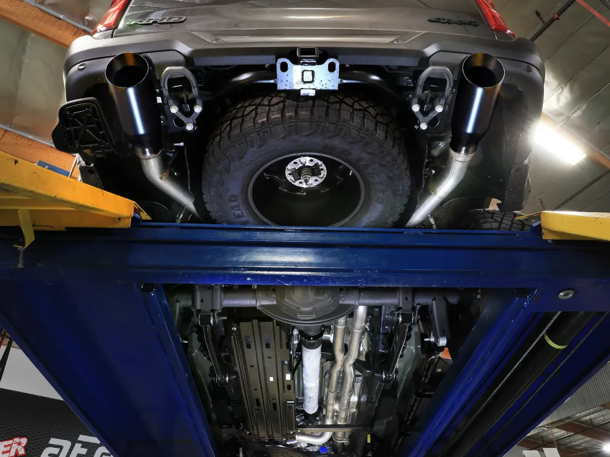 Advanced Flow Engineering Vulcan Series 3 IN to 3-1/2 IN Stainless Steel Cat-Back Exhaust System Black RAM 1500 RHO 2025 L6-3.0L (tt)-49-32087-B product image