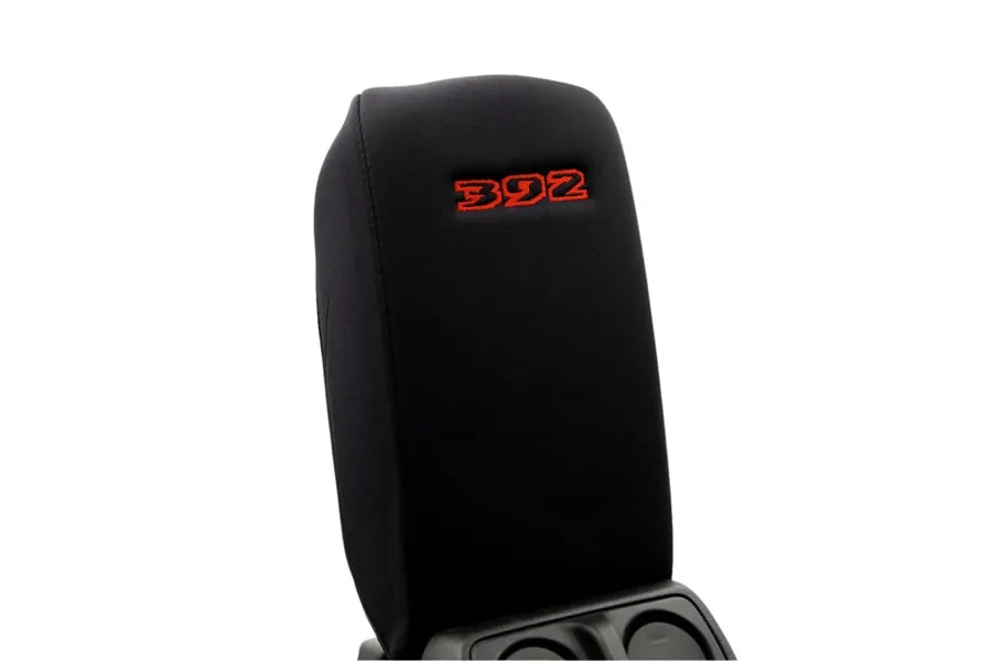 Distinction Applied Distinction Applied Embroidered Center Console Armrest Cover - 392 -Red DA_ARMREST_392_RED
