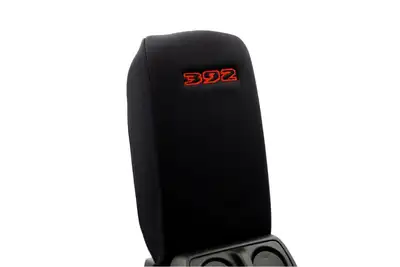 Distinction Applied Distinction Applied Embroidered Center Console Armrest Cover - 392 -Red DA_ARMREST_392_RED