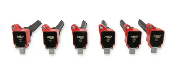 MSD Ignition Coil - Ford EcoBoost - 3.5L V6 - Red - 6-Pack product image