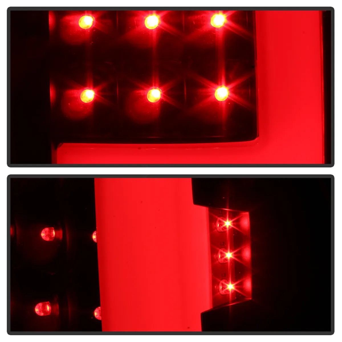 XTune Light Bar LED Tail Lights; Black Smoke; Not Compatible w/Factory Equipped LED Tail Lights; product image