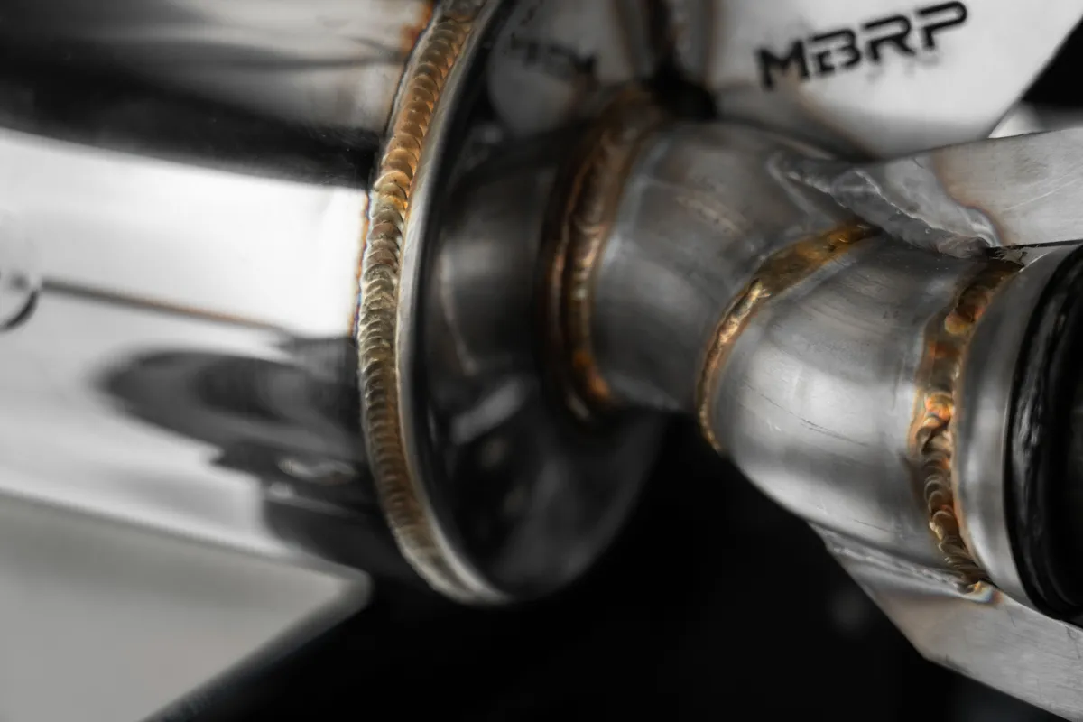 2001-Up Polaris Sportsman 5 Inch Single Slip-on Muffler with Billet Tip Performance Series MBRP product image