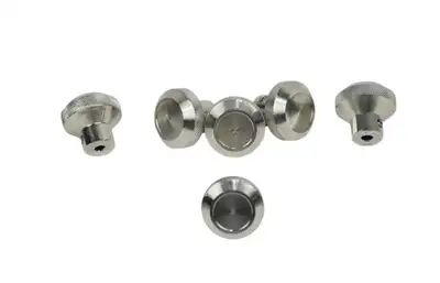 Kentrol Jeep CJ Interior Knob Set 6 Pieces 76-86 CJ Polished Silver Kentrol