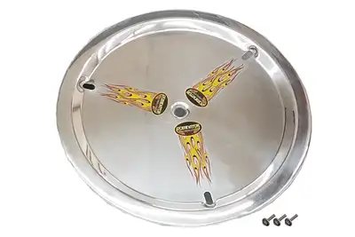 Dominator Race Body Wheel Cover Aluminum Bolt-On 15in Polished