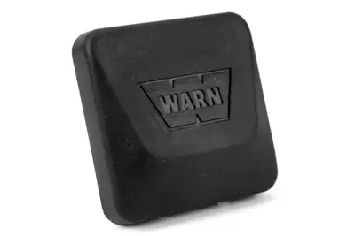 Warn 2in Receivr Plug With Warn Logo-Rubber
