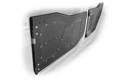 DV8 Offroad Plated Steel Rear Rock Doors for Jeep JK 2007-2017 Set of 2