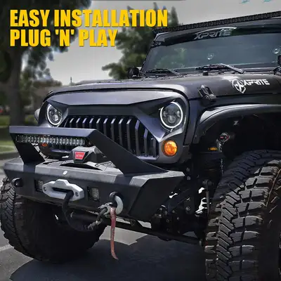 Xprite Amber LED Turn Signal Lights for 07-18 Jeep Wrangler JK | Trio Series