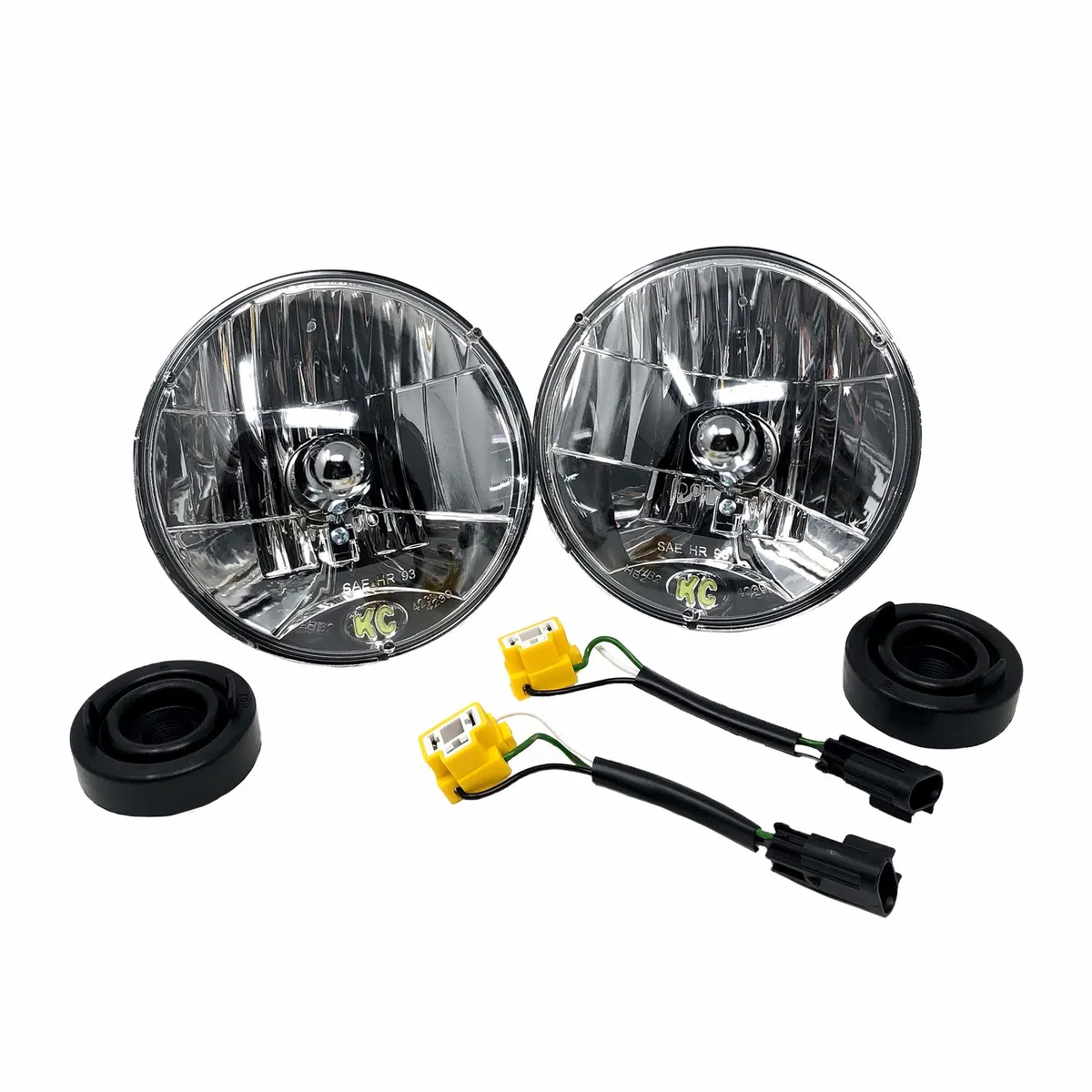 KC HiLiTES 42302 KC Headlight H4 Halogen 7in Dot 2-Light - 2007-2018 Jeep Wrangler JK 2/4-Door product image