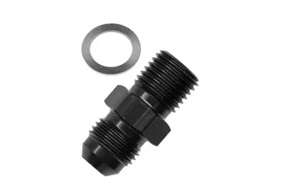 Redhorse Performance 04 Male An/Jic Flare to M10x1.0 Inverted Adapter Black