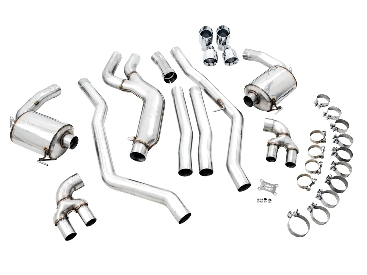 AWE Track Edition Exhaust for G2X M340i / M440i - Diamond Black Tips product image