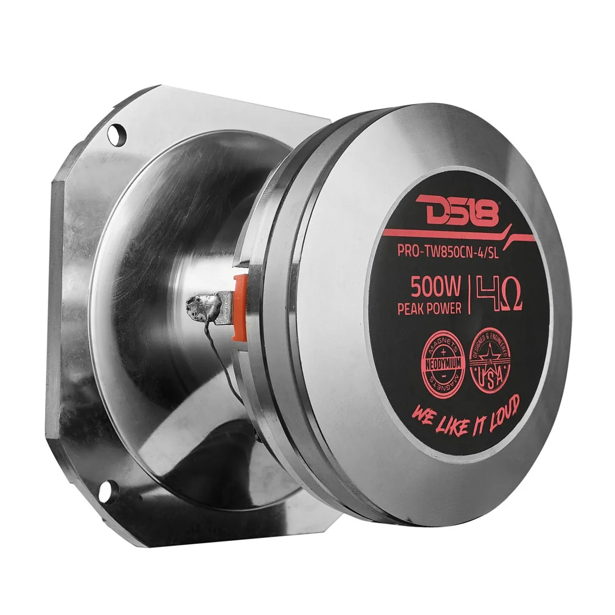 4” | Super Bullet | Neodymium | 250 Watts RMS | 1.5” PEI Vc | 4Î© | Silver product image