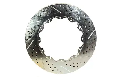 Baer Brake Systems Service Parts Replacement Rotors 14.000 Inch X 1.150 Inch 12 X 8.50 Inch BC 2-Piece Right Slot Drilled And Zinc Plated Finish Baer Brakes
