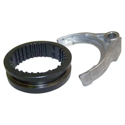 Crown Automotive Jeep Replacement 1988-2000 XJ Cherokee MJ Comanche w/ AX4 AX5 Tranmission (after 11/6/1988);1988-1995 YJ Wrangler w/ AX4 AX5 Transmission (after 11/6/1988);1997-2002 TJ Wrangler w/ AX5 Transmission;3rd & 4th Gear Shift Fork; Includes Synchronizer Sleeve