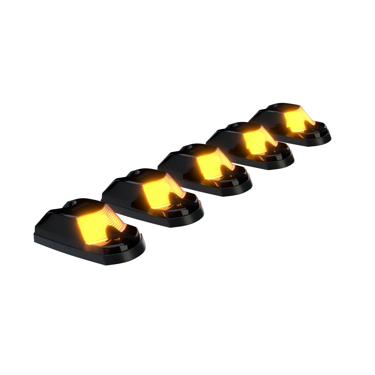 Ford 17-25 Super Duty 5-Piece Ultra Bright RGB Multi-Colored LED Cab Roof Lights Bluetooth App (Fresh Install: For Models That Did Not Come With Factory Cab Lights) - Multiple Lens product image