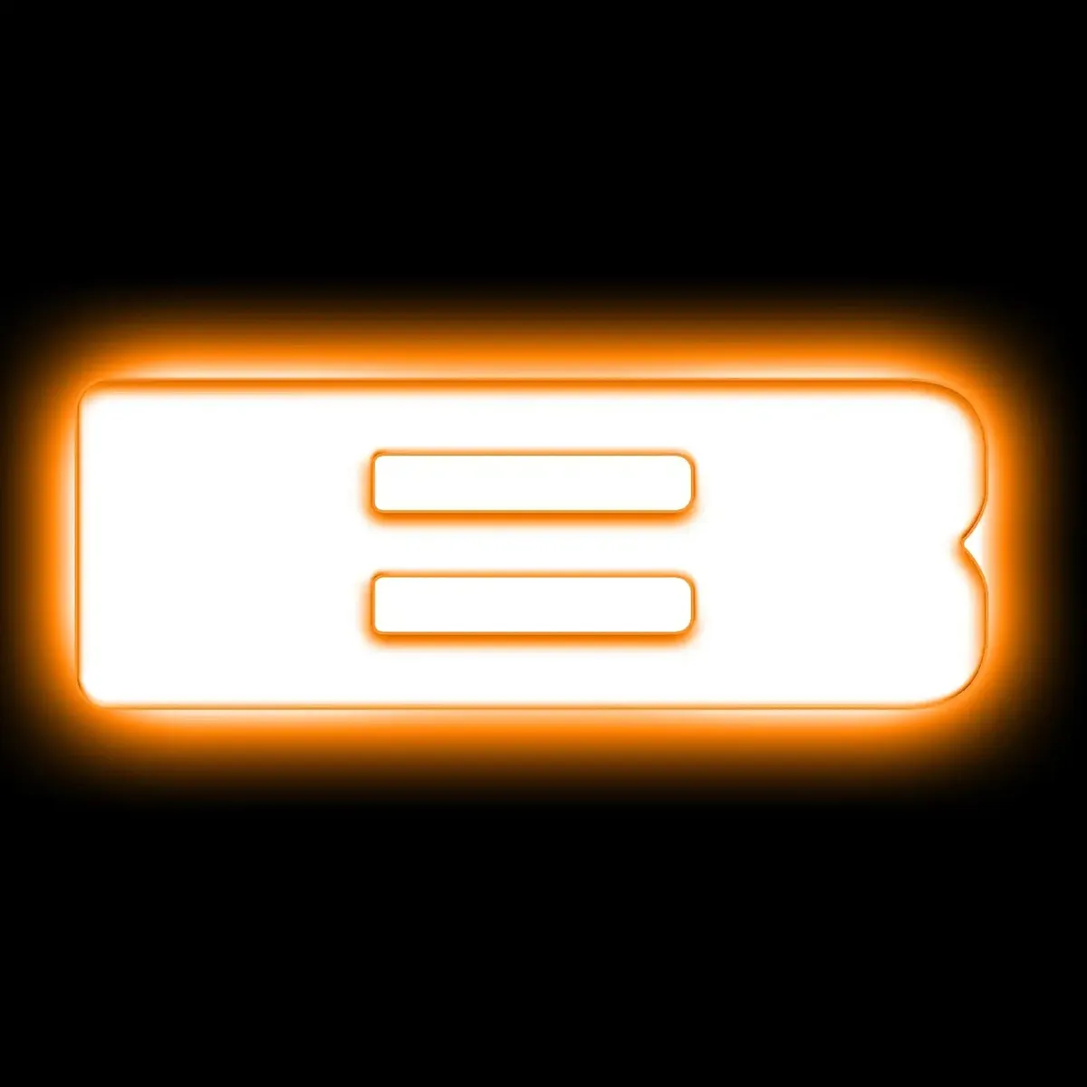 ORACLE Lighting Universal Illuminated LED Letter Badges - Matte Black Surface Finish - E product image