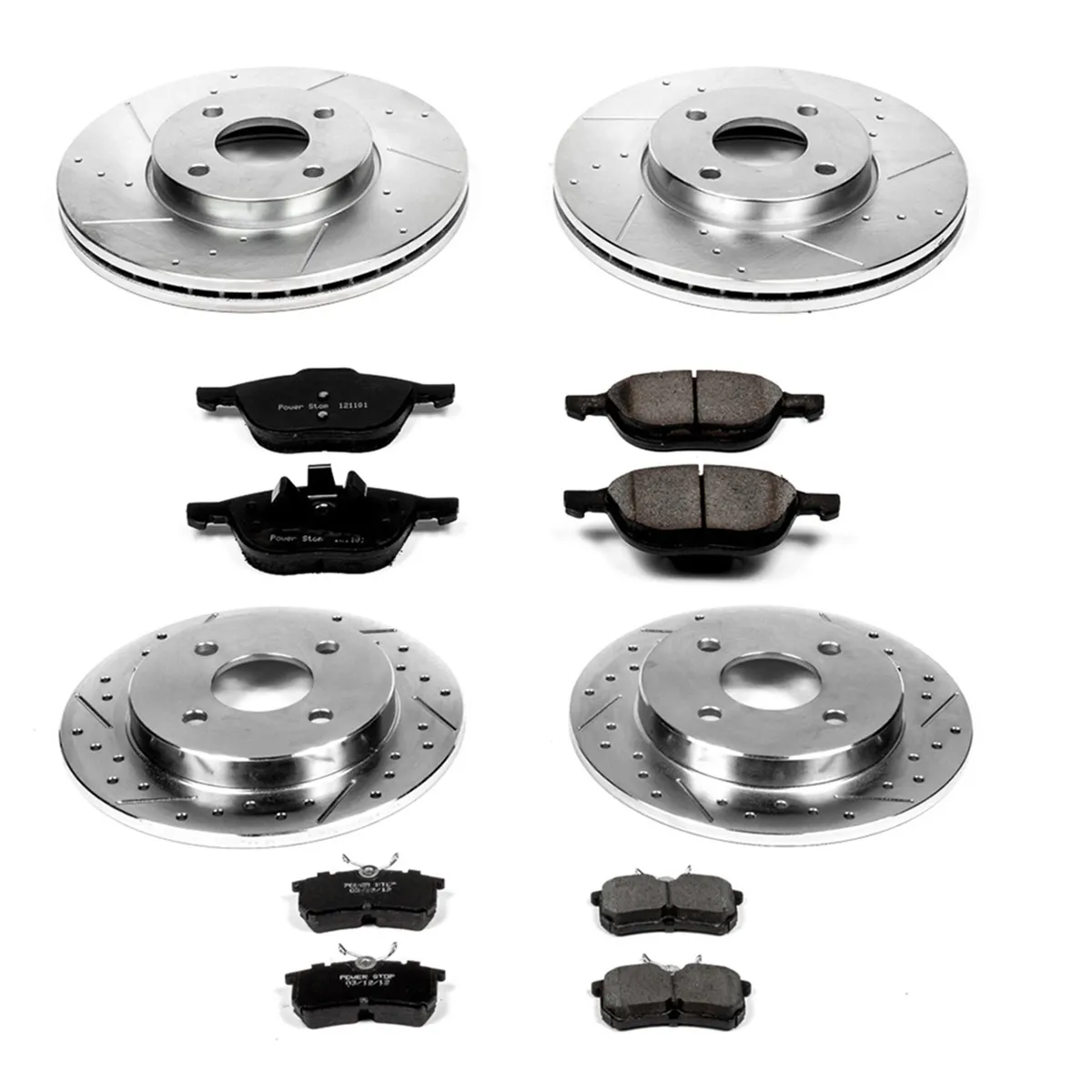 Z23 Evolution Sport Upgrade Kit: Drilled/Slotted Rotors; Carbon-Fiber Ceramic Pads W/Hardware product image