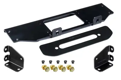 Rock Jock JL/JT Winch Plate Kit for Factory Steel Bumper (for use with or without CE-9033JLS RockJock Towing Kit) RockJock 4X4
