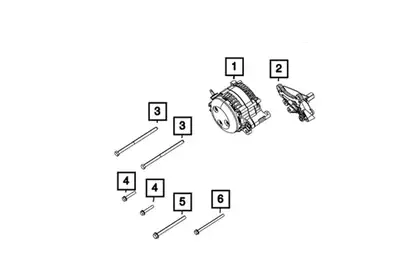 Mopar 56029765aa - Mopar 220 Amp Alternator Jl/Jt 3.6l