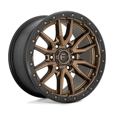 KMC Wheels Rebel 20x9 6x139.70 Matte Bronze Black Bead Ring 1 mm
