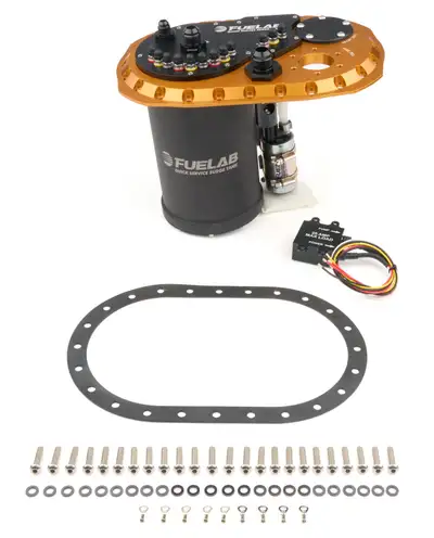 Fuelab Surge Tank QSST Gold Dual 340 Fuel Pump