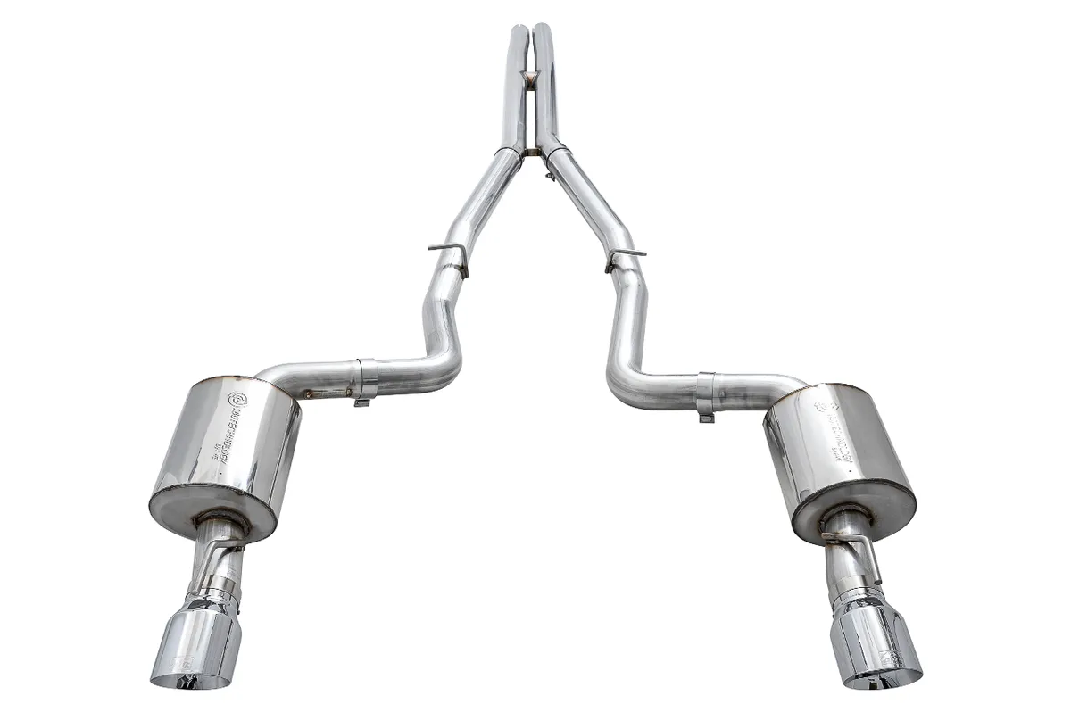 AWE Touring Edition Exhaust for 15+ Charger 6.4 6.2 SC - Non-Resonated - Diamond Black Tips product image