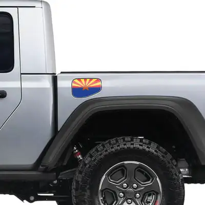 Under The Sun Inserts Arizona State Flag Gas Cap Decal for JT or Gladiator