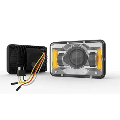 Vivid Lumen Industries Triple Threat Heated 4x6 Low Beam Chrome