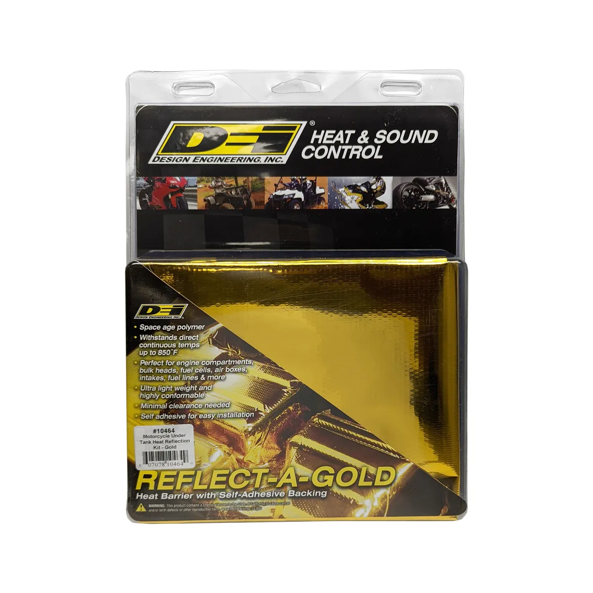 DEI 10464 Motorcycle Under Tank Heat Reflection Kit Gold 010464 product image