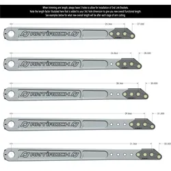 Antirock® Sway Bar Arms; Aluminum PreRunner Arms; 27 in. 33 in. Long C-C; 35 Spline; Incl. Hardware; product image