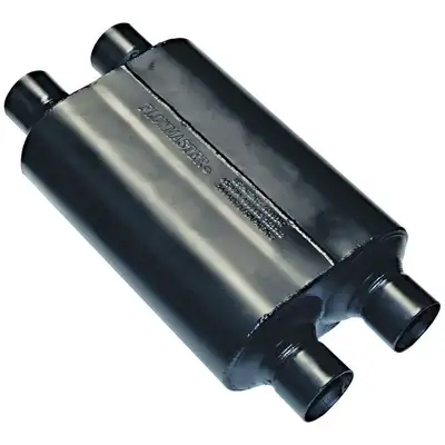 Flowmaster Super 40 Series Muffler 2.50in IN (D) / OUT (D): ea 16 Gauge Aluminized Steel