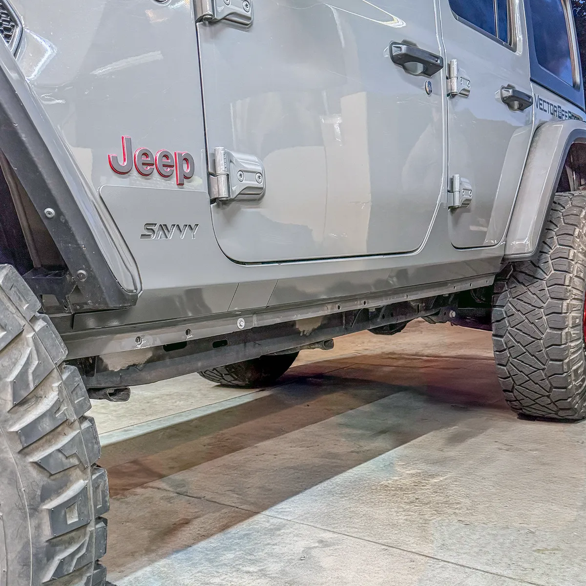 18c Wrangler Rocker Trim Kit Raw product image