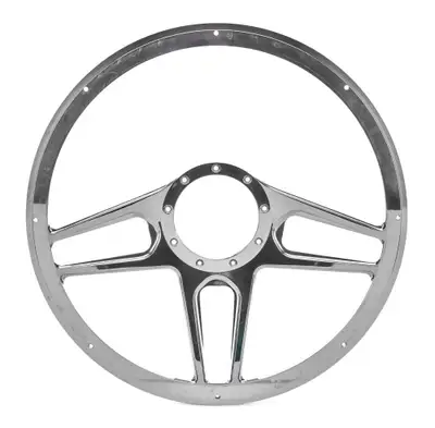 Billet Specialties Steering Wheel 1/2 Wrap 15.5in Tec 5 Black