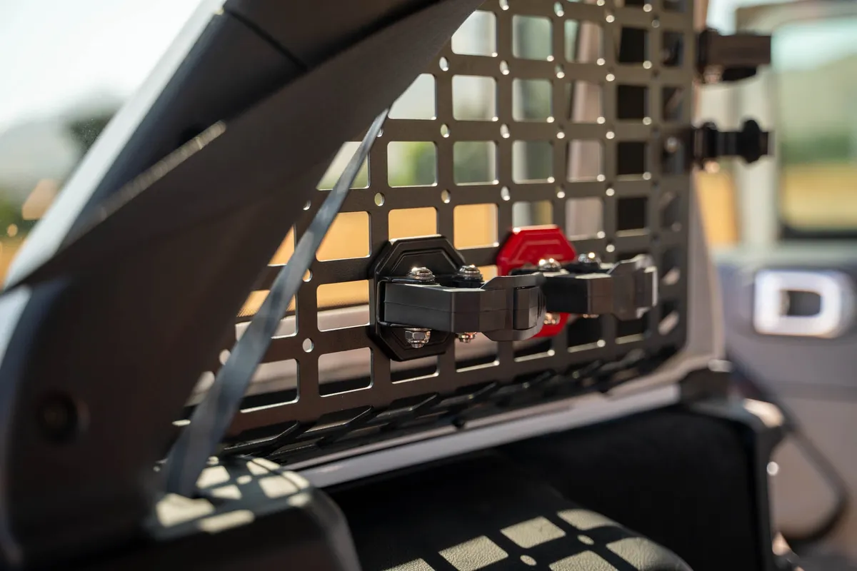 Quick Release Molle Panel Tool Mounts Red For Mollee 1.5x1in product image