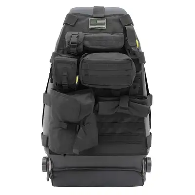 Smittybilt 8718 CJ & Wrangler Yj/Tj/Lj/Jk Gear Seat Cover Front Driver or Passenger(Not Pair) Black