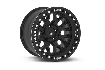 Baja Built Race Wheels Baja Built Lite Brite OUTLAW Cast Beadlock Wheel, 17x9 5x5 -38mm - Black - JT/JL/JK