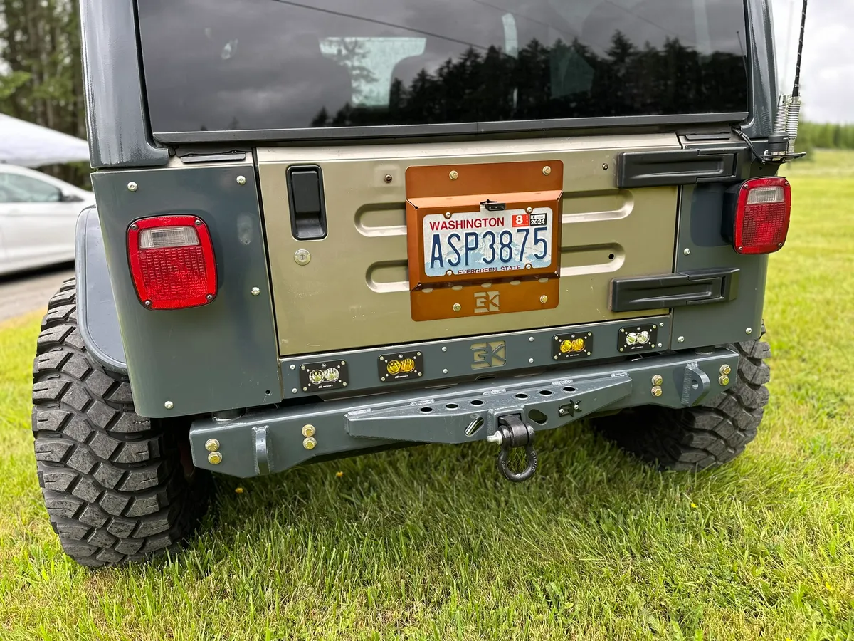 License Plate Relocation Kit for Jeep Wrangler TJ / YJ / LJ (1986-2006) product image
