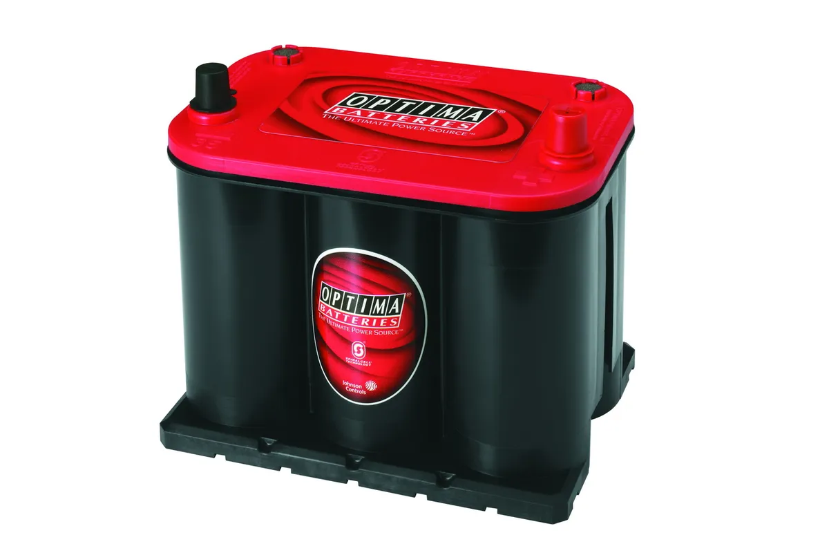 RedTop® Battery; UNBOXED; Group 35; Cold Crank Amps 720; Crank Amps 910; Reserve Capacity 90; Ampere Hour 44; Top Terminal; L-9 5/16 in.; W-6 3/4 in.; H-7 5/8 in.; product image