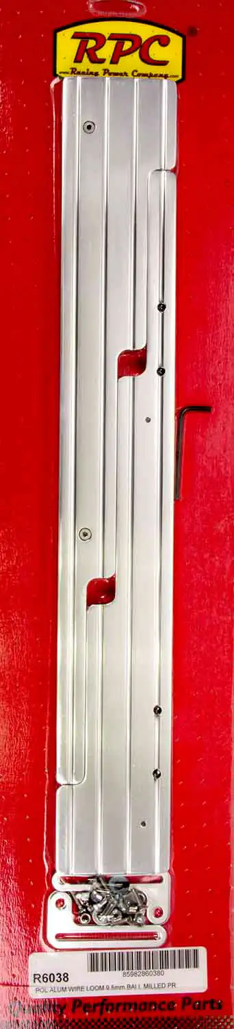 Racing Power Company Alum Linear Wire Looms Ball Milled Polished