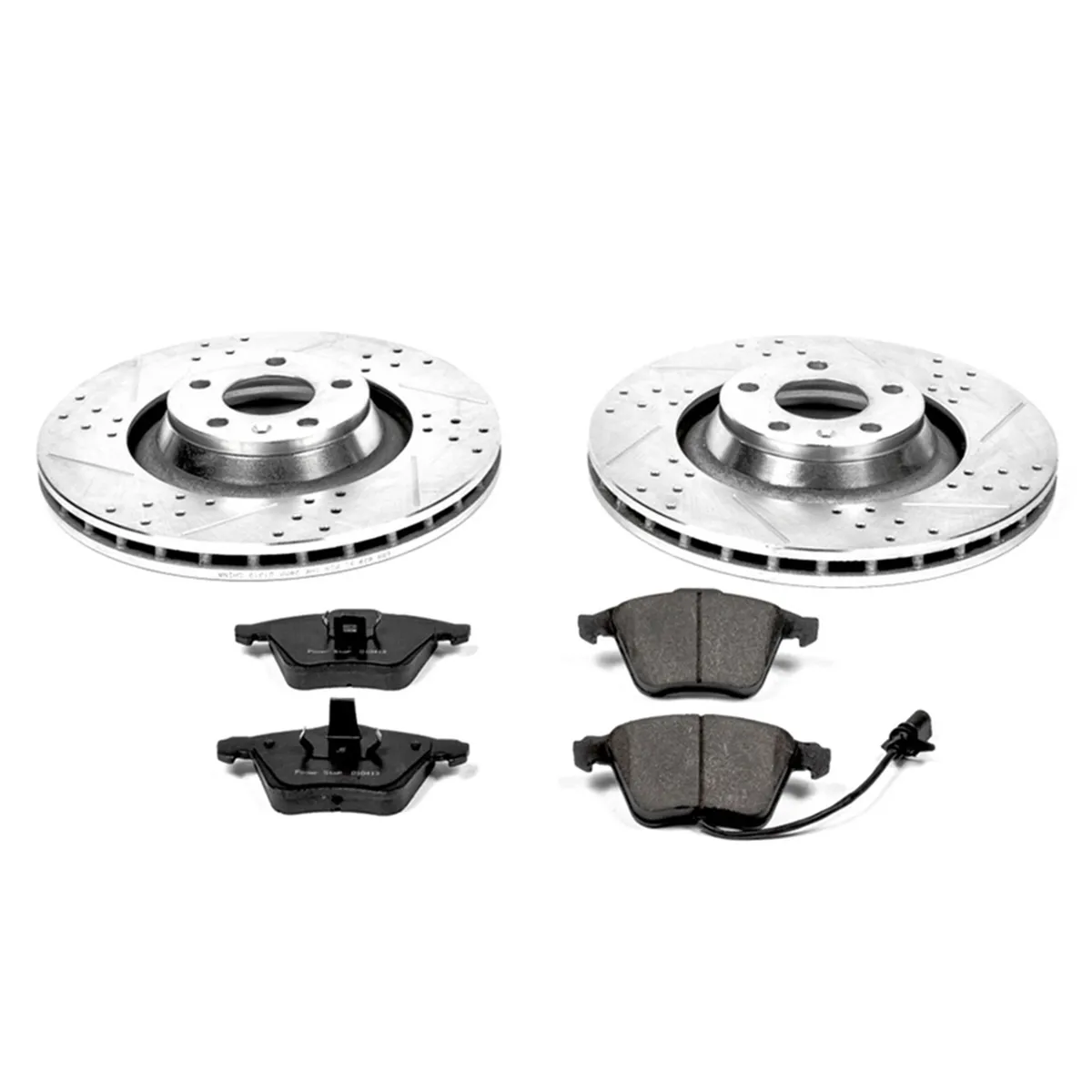 Z23 Evolution Sport Upgrade Kit: Drilled/Slotted Rotors; Carbon-Fiber Ceramic Pads W/Hardware product image